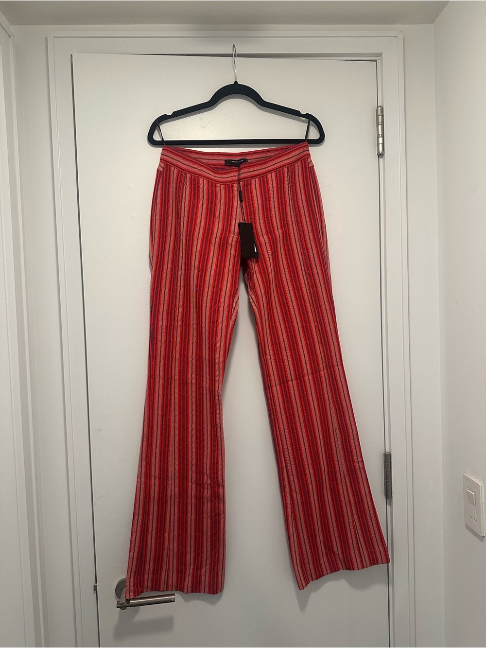 NWT Striped Red Derek Lam Flared Pants